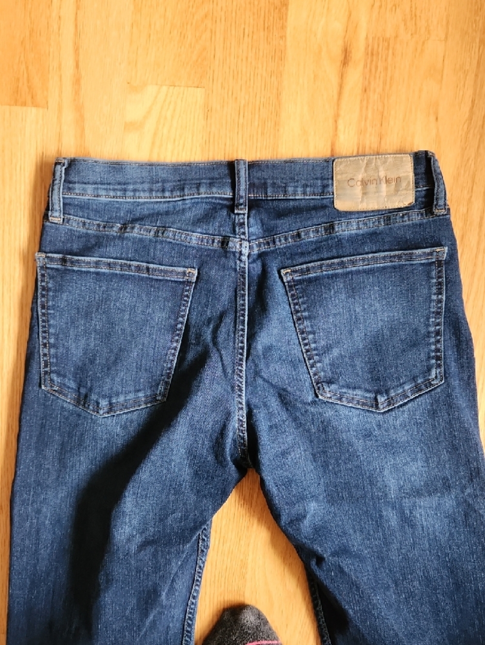 Calvin Klein, Men's Slim Straight Avedon Jeans, Dark Blue, 33x30